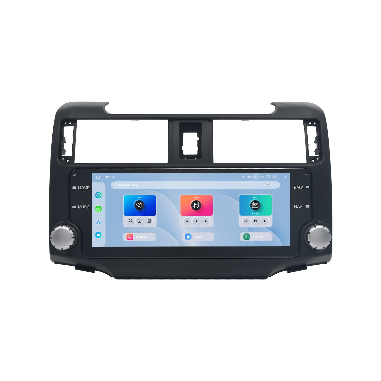 Dasaita 10.25 inch QLED car stereo for Toyota 4Runner with physical knobs